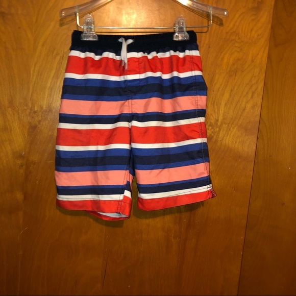 𝅺Land's End Boys Swim Trunks Bathing Suit M 10/12 - Picture 1 of 4